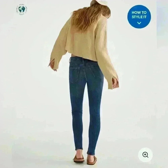 Aeropostale High Waisted Jeggings 2 Short - Picture 2 of 6